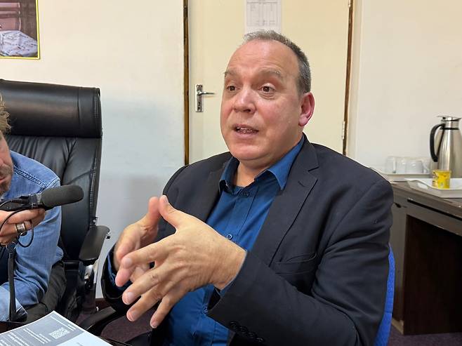 리차드 델레이트 유엔인구기금(UNFPA) 말라위 사무소 소장 권한대행. 델레이트 권한대행은 "외부 원조는 끝날 수밖에 없다"며 "단순한 대응 이상의 구조적 전환이 필요하다"고 강조했다. /현정민 기자