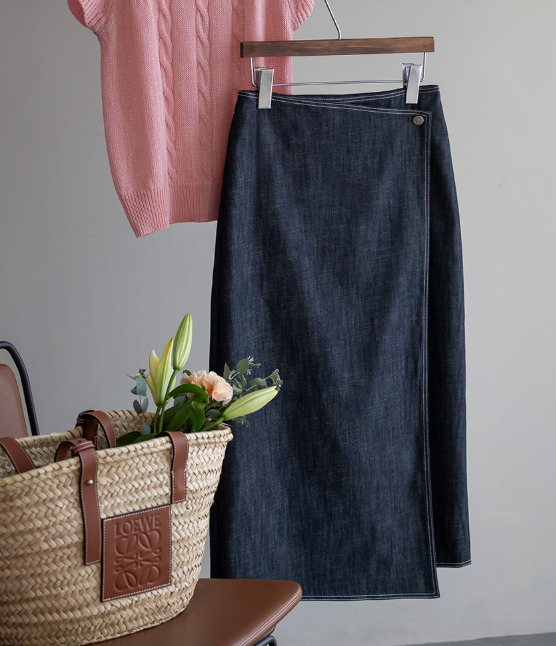 안나앤모드 A. 플라네 논페이드 랩스커트