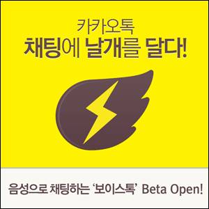 카카오톡의 음성통화 '보이스톡' 베타서비스 안내 문구. 전자신문DB