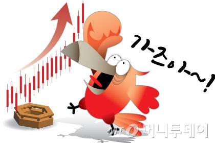 삽화,걸무새,앵무새,가즈아,주식,증권,상승,일러스트 /사진=임종철