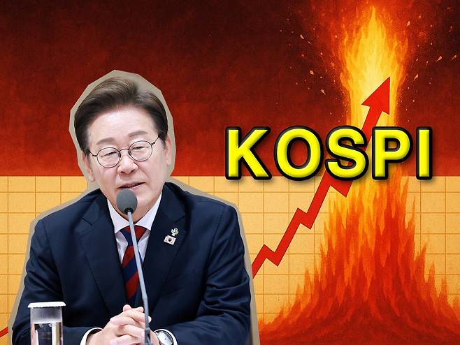 이재명 대통령이 지난 6월 5일 서울 용산 대통령실 청사에서 열린 국무회의에서 발언하고 있다. [대통령실통신사진기자단, 챗GPT를 사용해 제작함, 신동윤 기자 정리]