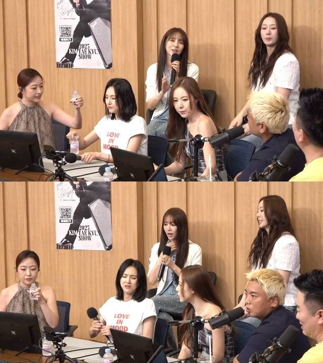 왼쪽 위부터 윤은혜, 김이지, 심은진, 이희진, 간미연(SBS 파워FM ‘두시탈출 컬투쇼’ 캡처)