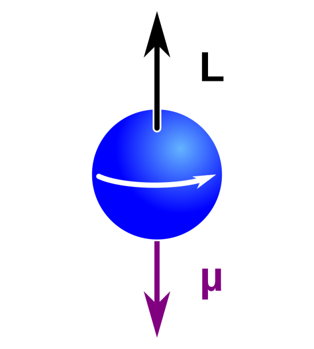 전자 스핀을 나타낸 그림. MikeRun/wiki