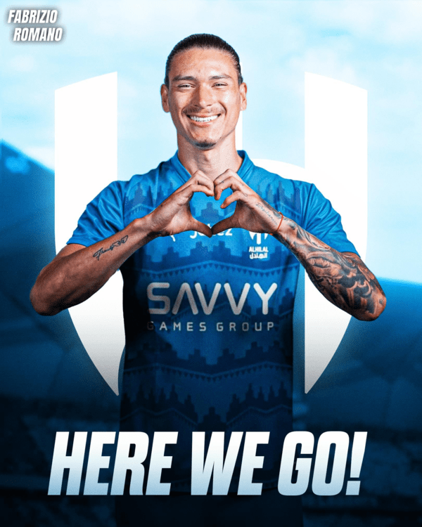 사우디 리그 이적이 사실상 확정된 누녜스. 파브리지오 로마노