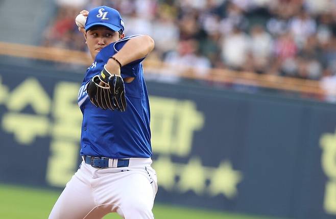 ▲ 올 시즌 꾸준히 선발 로테이션에서 공헌하며 힘을 내주고 있는 최원태 ⓒ삼성라이온즈