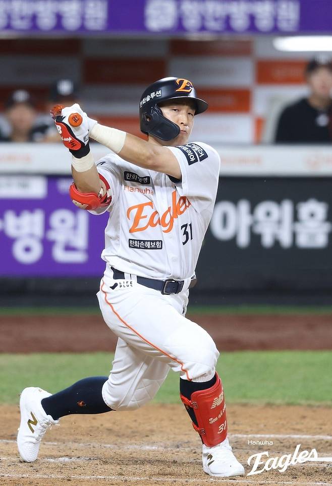 배트 휘두르는 한화의 손아섭 [한화 이글스 제공. 재판매 및 DB 금지]