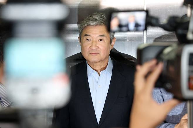 조태용 전 국가정보원장. 지난달 29일 서울 서초구 '순직 해병 특검'(이명현 특별검사) 사무실에 피의자 신분으로 출석하고 있다./ 사진=뉴스1