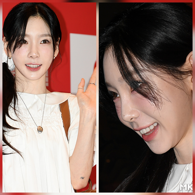 소녀시대 태연이 특유의 감각적인 패션으로 ‘하의실종 여신’ 면모를 뽐냈다. 사진=천정환 기자