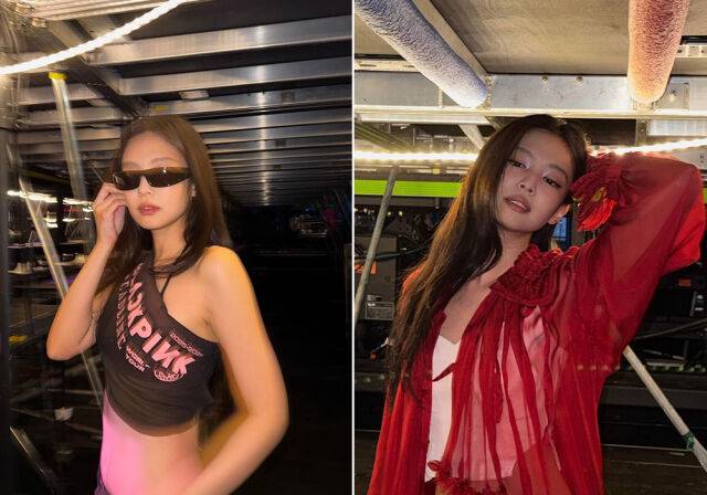 블랙핑크 제니가 파리 콘서트 비하인드 사진을 공개했다./제니 인스타그램