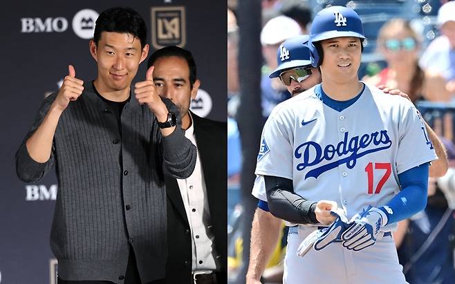 손흥민(왼쪽)과 오타니 쇼헤이. /AFPBBNews=뉴스1