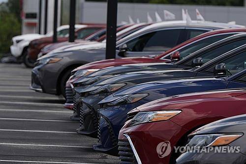 미 조지아주 딜러 매장의 도요타 차량 [AP 연합뉴스 자료사진. 재판매 및 DB 금지]