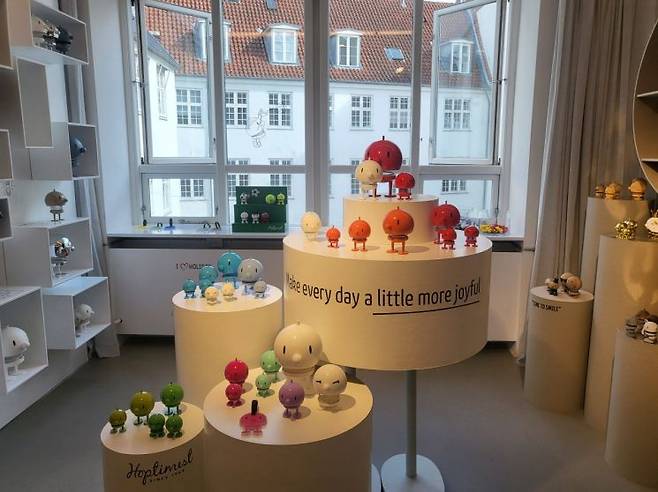 덴마크 코펜하겐 F&H그룹 쇼룸에 전시 중인 홉티미스트. 이현주 기자