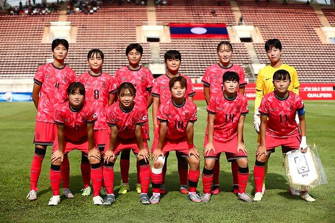 여자축구 U19 대표팀이 아시안컵 본선 진출을 확정했다.(대한축구협회 제공)