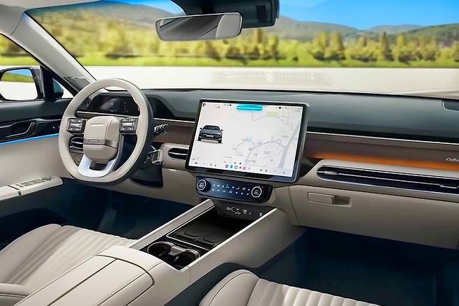 현대차 '그랜저 페이스리프트' 실내 예상도 (출처 : 뉴욕맘모스)