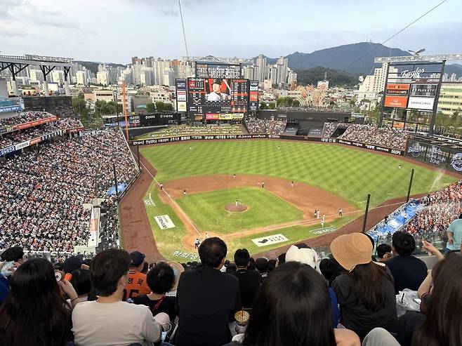 지난 8월 5일 화요일 한화이글스와 KT위즈의 경기가 열리고 있는 대전 한화생명볼파크 / 사진= 고송희 인턴기자