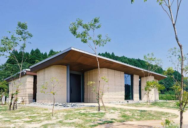 흙으로 지은 3D 프린터 주택. 리브 워크 제공