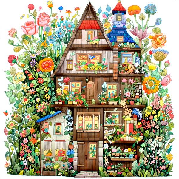 이기택 작가 ‘Flower House’. 로터스 갤러리 제공