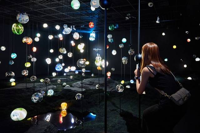 포도뮤지엄이 전시 ‘우리 이토록 작은 존재들’과 연계해 마련한 테마공간 ‘유리 코스모스’. 포도뮤지엄 제공