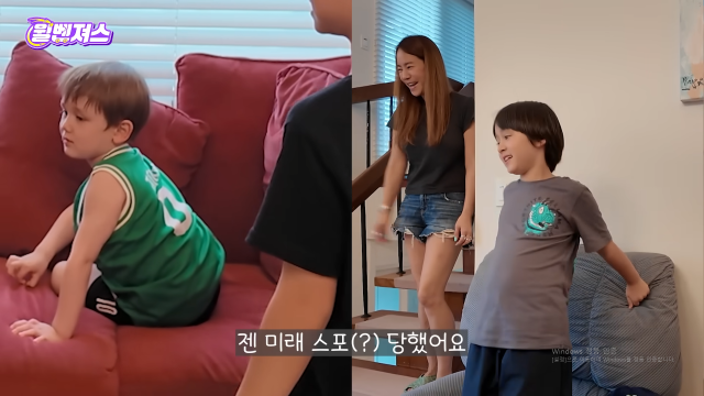 사유리 아들 젠과 샘 해밍털 둘째 아들 벤틀리 / 유튜브 채널 '윌벤져스' 캡처