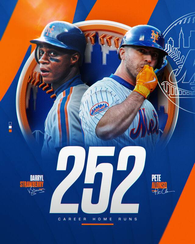 뉴욕 메츠 최다 홈런 타이 기록을 작성한 피트 알론소./뉴욕 메츠 SNS