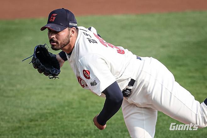 ▲ 충분한 휴식을 취한 채 12일 대전 한화전에 나서는 알렉 감보아 ⓒ롯데 자이언츠