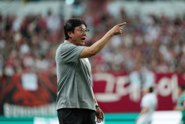 지난달 27일 서울전 황선홍 감독. 대전하나시티즌 제공
