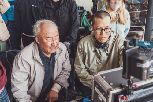 ◇박이웅 감독(사진 오른쪽)과 주연을 맡은 윤주상 배우.