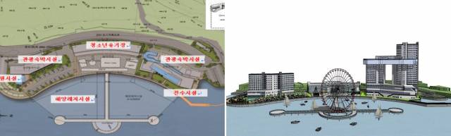 거제 지세포 다기능항 내 해양레저지구 개발 계획도. 부산일보DB