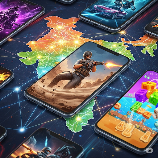 인도가 다시 한 번 세계 최대 모바일게임 시장 중 하나임을 증명했다(출처=AI 생성).