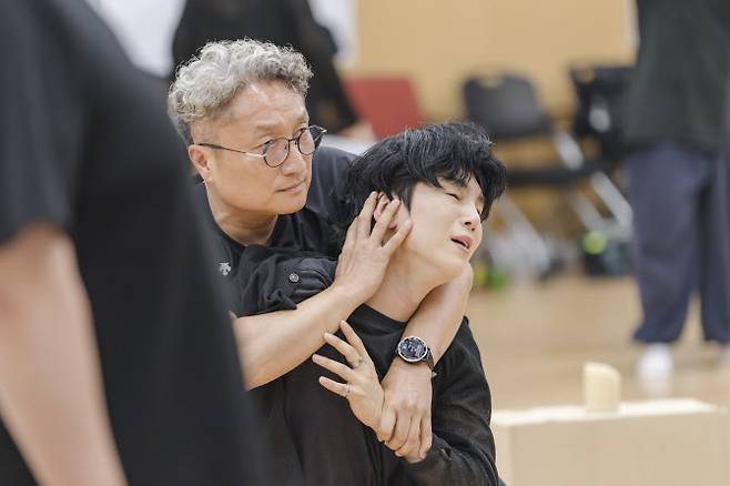 국립극장 전속단체 국립창극단 신작 ‘심청’의 연습 현장 장면(사진=국립극장 제공).