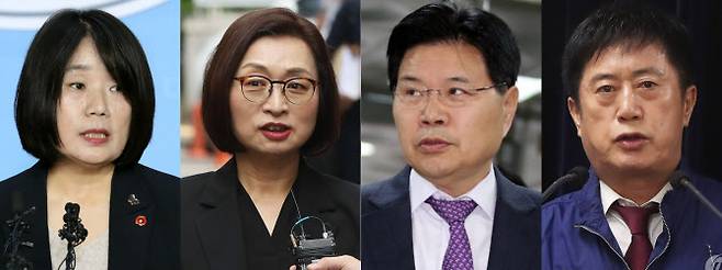올해 광복절 특별사면으로 복권까지 된 여야 전직 국회의원들. 왼쪽부터 더불어민주당 윤미향·은수미, 국민의힘 홍문종·정찬민 의원. (사진=연합뉴스)