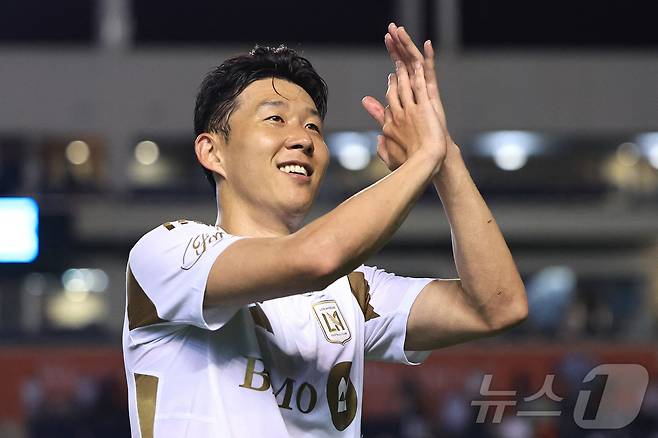 미국프로축구 메이저리그사커(MLS) 데뷔전을 치른 손흥민. ⓒ AFP=뉴스1 ⓒ News1 송원영 기자