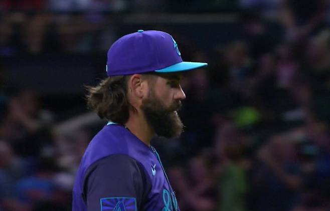 애리조나 다이아몬드백스에서 올해 기회를 얻은 케이시 켈리. 사진제공=MLB 중계 화면 캡처