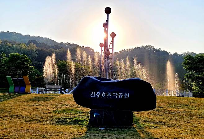 음악분수. 아산시 제공