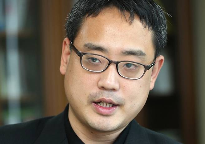 변희재 미디어워치 대표. 한겨레 자료사진