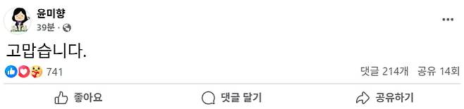 윤미향 전 의원 페이스북 캡처