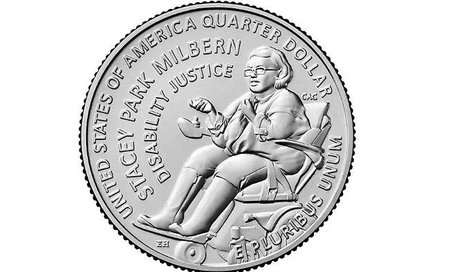 미국 조폐국이 11일부터 유통할 스테이시 박 밀번 헌정 25센트 동전. 연합뉴스