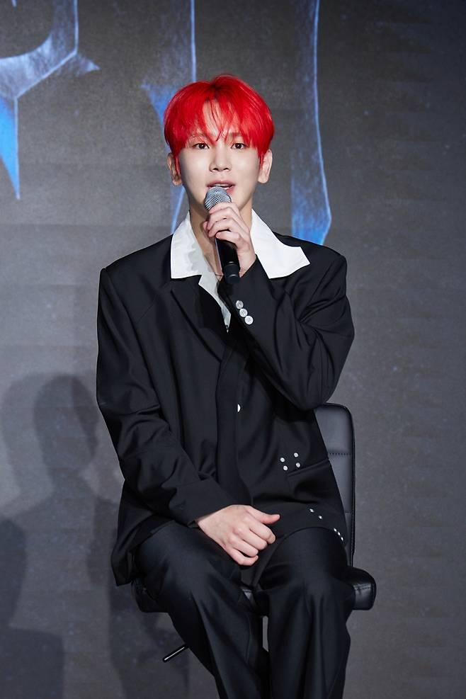 키가 취재진 질문에 답하는 모습. SM엔터테인먼트 제공