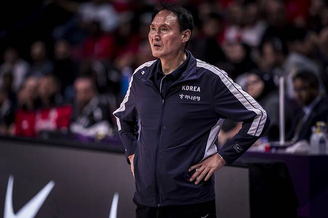안준호 남자 농구대표팀 감독 [FIBA 홈페이지 캡처. 재판매 및 DB 금지]
