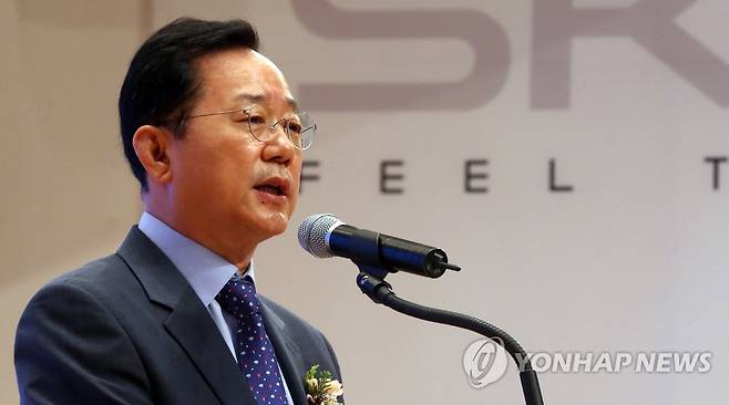 2014년 KT 스카이라이프 사장 시절의 고인 [촬영 황광모] 2014.6.2
