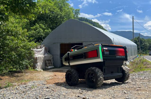 대동로보틱스 음성인식 운반로봇 (사진=지디넷코리아 신영빈 기자)