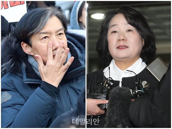 8·15 광복절 특별사면 명단에 이름을 올린 조국 전 조국혁신당 대표(왼쪽)와 윤미향 전 의원(오른쪽) ⓒ데일리안DB