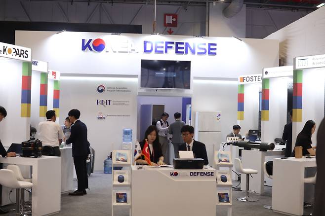 ‘IDEF 2025’에 설치된 통합한국관.방위사업청 제공