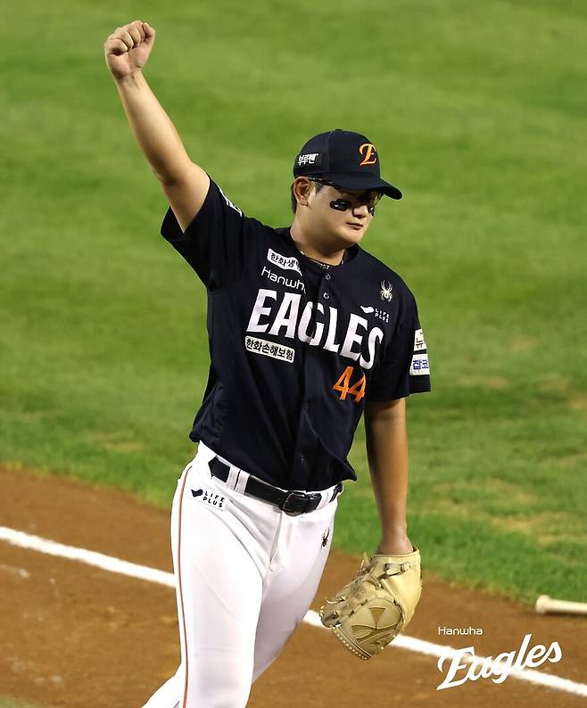 ▲ 자신에게 찾아온 첫 고비를 잘 이겨내야 하는 김서현은 강력한 제구 외에도 멘탈을 다스려야 한다 ⓒ한화 이글스