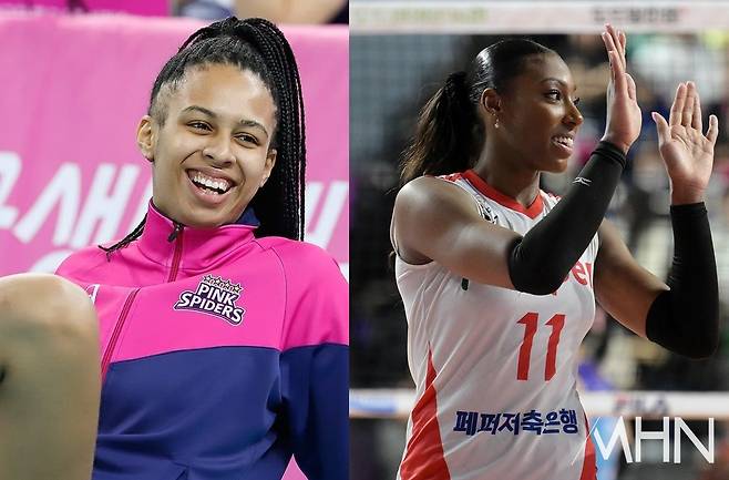 전 흥국생명 브루나 모라이스-전 페퍼저축은행 니아 리드