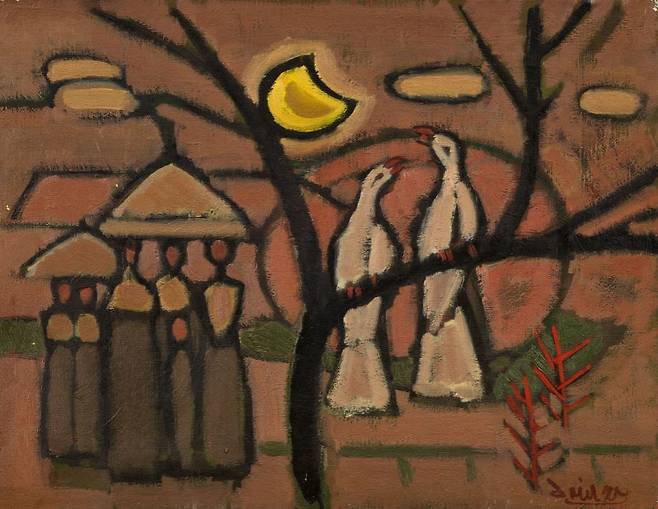 윤중식, 봄, 1975, 캔버스에 유화 물감, 41×53cm (국립현대미술관 제공)