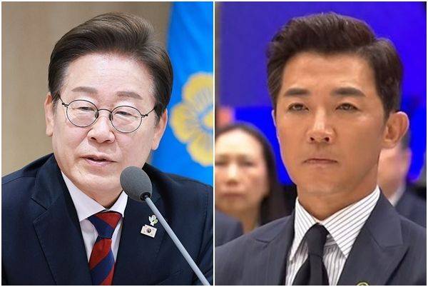 이재명 대통령, 배우 안재욱. 사진=연합뉴스·MBC 뉴스 유튜브 캡처