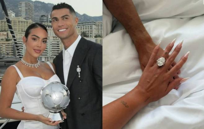 호날두가 로드리게스에게 억 소리나는 프로포즈를 했다. 청혼반지가 무려 200억원에 달한다는 예상도 나왔다. [사진 로드리게스 SNS]