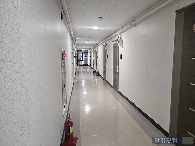 해당 오피스텔 복도/사진=유지희 기자