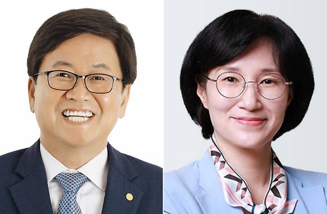 교육부 장관 후보자 최교진, 여가부 장관 후보자 원민경.